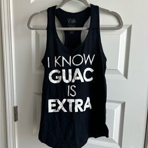 Black racer back tank